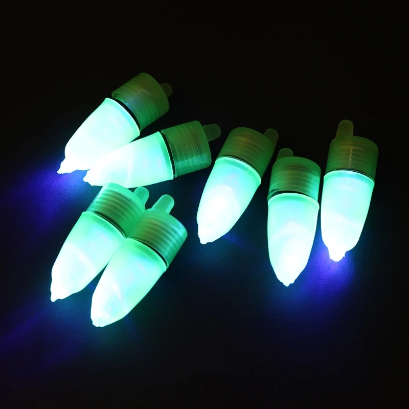 

10Pcs/Set Night Float Fishing Rod Tip LED Light Alarm Bell Bite Carp Clip Alerter