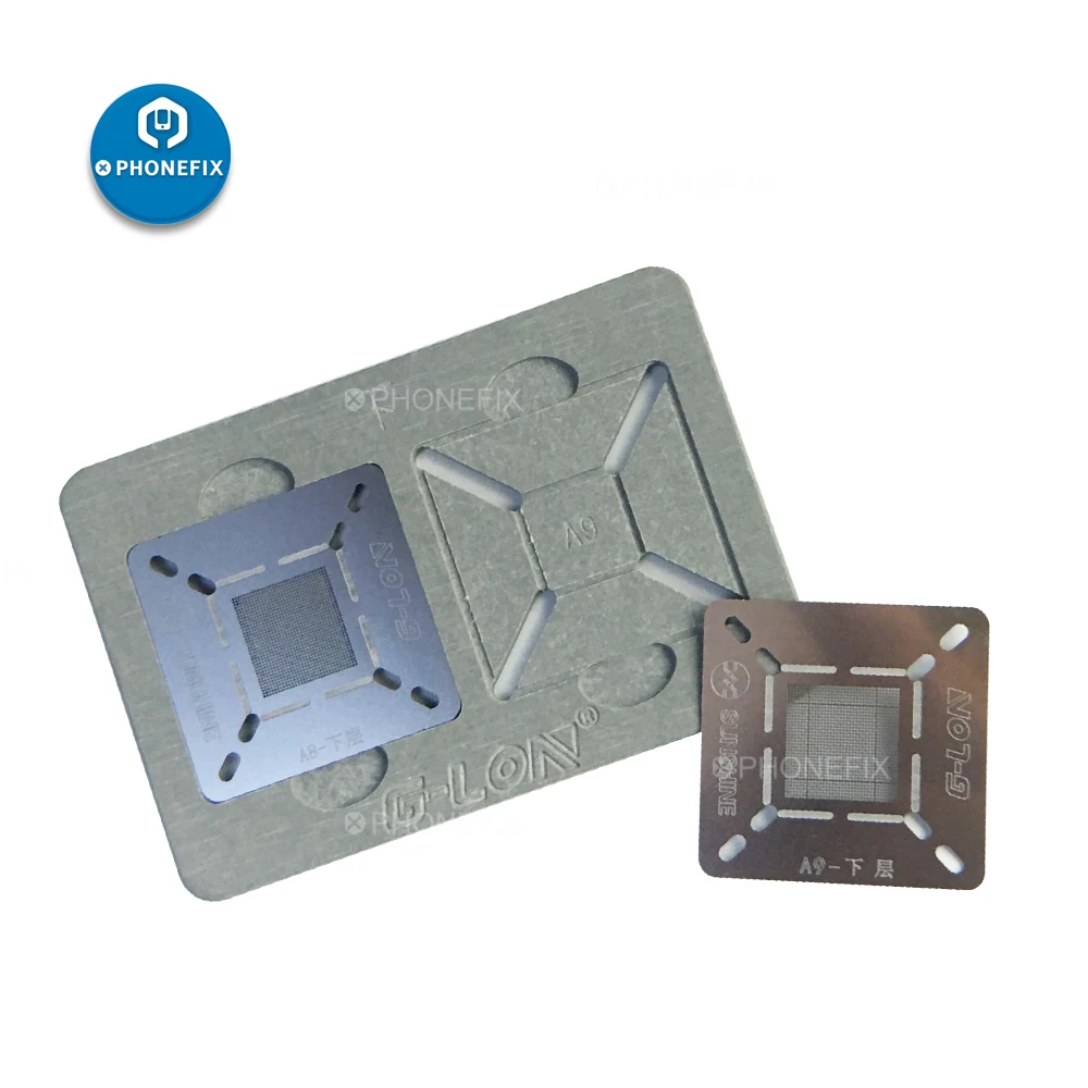 PHONEFIX G Lon 601H BGA трафарет для реболлинга растений Оловянная платформа процессора