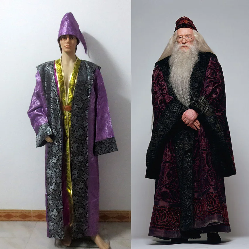 Vestito Costume Silente Adulto Vestito Carnevale Albus Silente