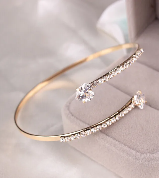 SYNOKE Модный магнитный браслет со стрелкой для женщин, золотой браслет, модный шарм, новые браслеты для девочек, ювелирные изделия-Ff
