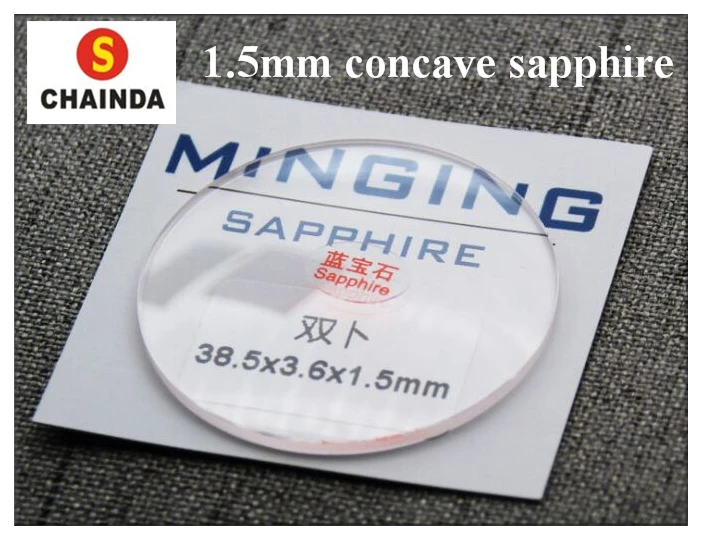Milímetros de Espessura Safira de 31.5mm a 40mm Frete Grátis Dupla Cúpula Côncava Rodada 1pc 1.5