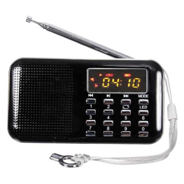 L218 Mini portatile LED stereo FM radio altoparlante USB TF Lettore  musicale MP3 con scheda - Cina Radio FM, radio portatile