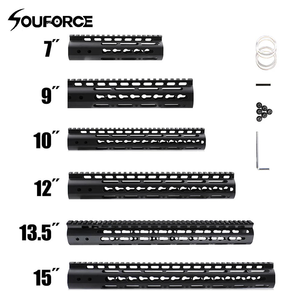 

7" 9" 10" 12" 13.5" 15" AR15 Free Float Keymod Handguard Picatinny Rail for Hunting Tactical Rifle Scope Mount