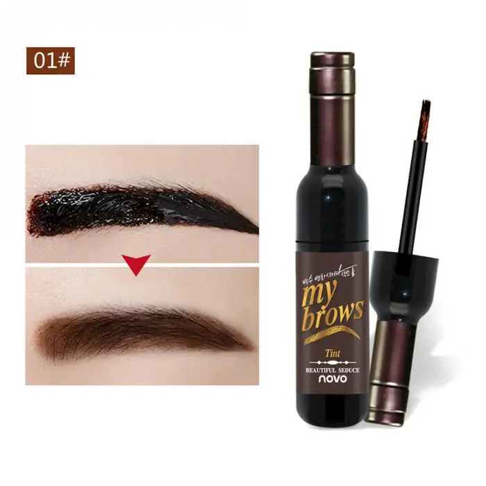 Permanent eyebrow gel black coffee gray peel off eyebrow shadows Eyebrow gel Cosmetics Make-up for women High pigment makeup