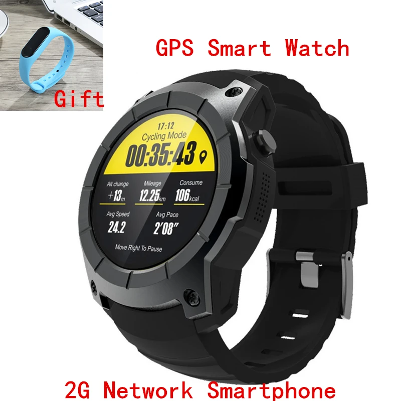 

Smart Watch Men Women GPS GSM GPRS Bluetooth Heart Rate Speed Fitness Tracker Clock 2G SIM Card Smartphone PK A pple Watch