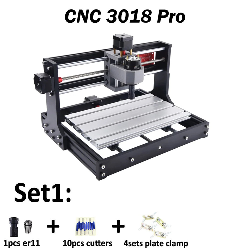 CNC 3018 Pro, diy гравировальный станок с ЧПУ, Pcb фрезерный станок, лазерная гравировка, GRBL контроль, cnc гравер, cnc лазер, cnc 3018 Pro - Цвет: 3018Pro