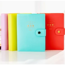 Японские канцелярские товары, кожаный блокнот 365, ежедневник-планировщик, мягкие карамельные цвета, А6, личный дневник, ежедневник, Filofax, блокнот-путешественник, s