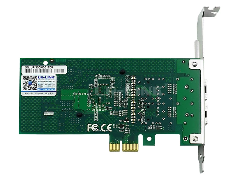 LR-LINK 9252PF-2SFP Ethernet-коммутатор для подключения оптоволоконного кабеля оптический Lan адаптер PCI-Express x1 Двухпортовая сетевая карта Intel I350-F2 Совместимость
