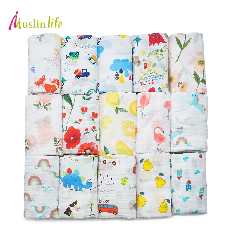 Muslinlife хлопковое дышащее детское одеяло многофункциональное муслиновое детское одеяло для новорожденных 100+ модная пеленка