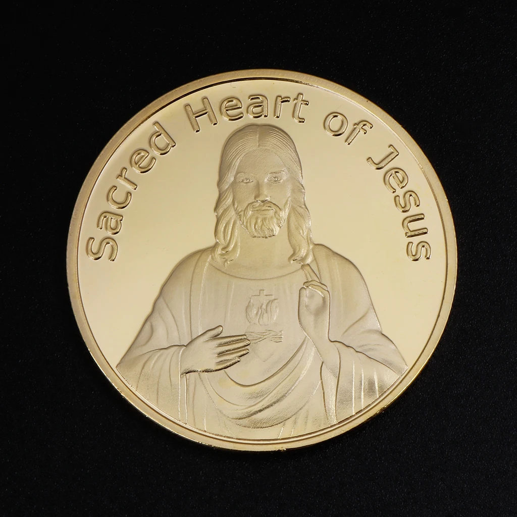 

Commemorative Coin Jesus Bless God Silver Gold Collection Souvenir Gifts Art Crafts Collectible Coins N19-A