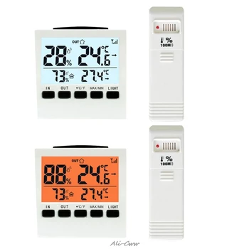 

Indoor/Outdoor Wireless Weather Station LCD Digital Thermometer Hygrometer Temperature Humidity Meter Thermoregulator