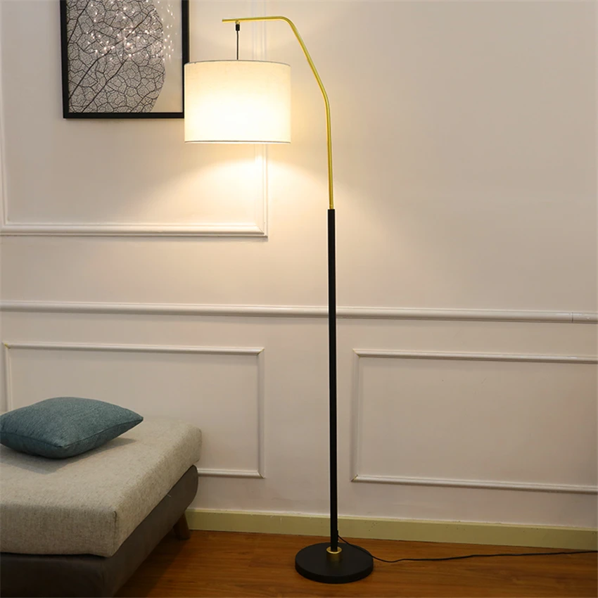 

Modern Fishing LED Floor Lights Living Room Bedroom Bedside LED Floor lamp Lighting Wind Vertical Standing Lamp Kitchen Fixtures
