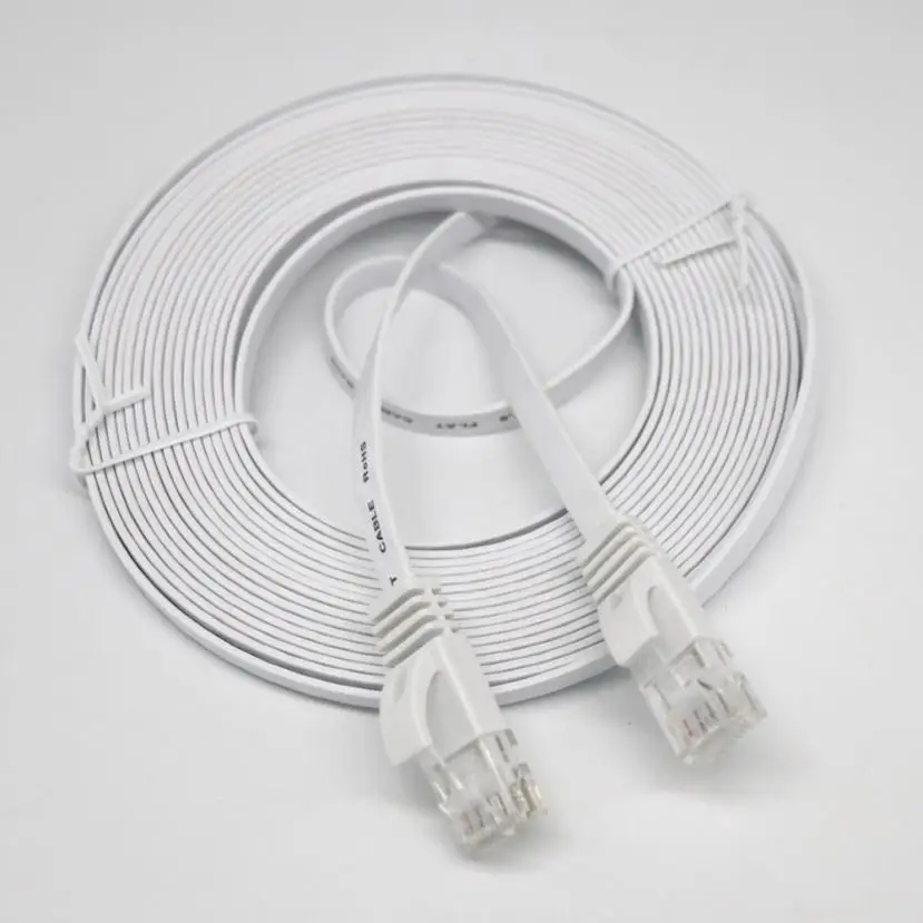 1 м/2 м/3 м/5 м/10 м/15 м/20 м RJ45 CAT6 Ethernet сетевой LAN кабель Плоский UTP патч маршрутизатор
