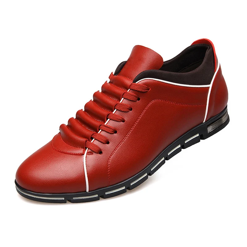 En La Plus 602brown Cuir Appartements Pu Chaussures Hommes Automne 602black Mode Nouveau Mâle Laçage Casual 602red Hiver Taille xzwnqOgUp