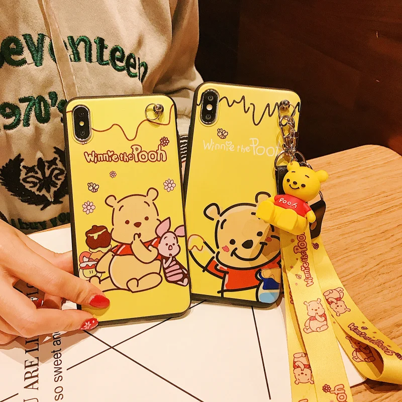 

Cartoon Doll Holder Case for Xiaomi Redmi 4X 4A 5 Plus Redmi Note 6 Pro 7 6A 5A Prime Mi 8 SE 6X A2 5X A1 S2 Y2 with Strap