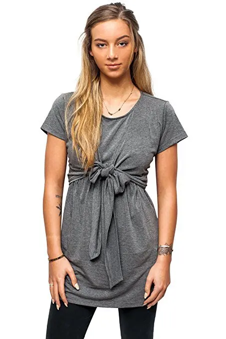 

Envsoll 2018 New Summer Maternity Pregnancy Nursing Top Cotton Short Sleeve Comfortable Breastfeeding Clothing Maternity Clothes