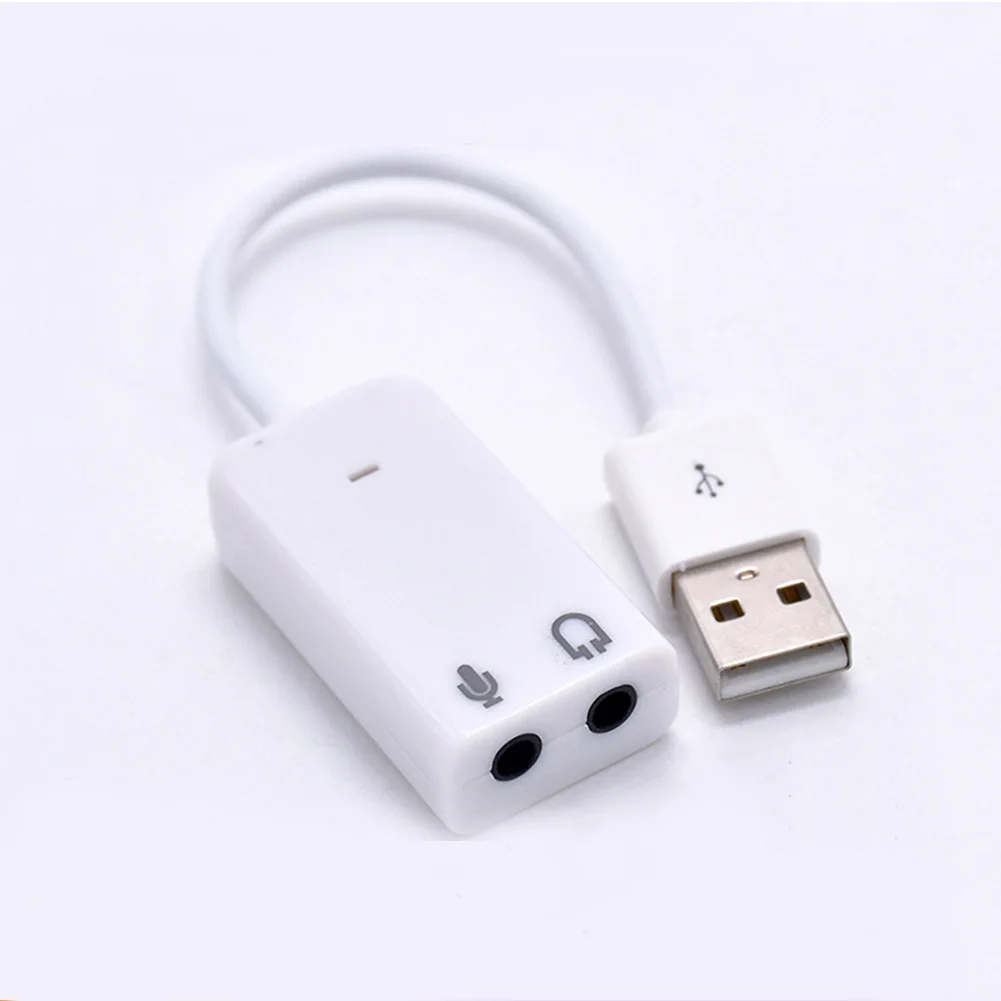 Высокое качество Портативный USB 2,0 канальный аудио эффект 7,1 3D Звуковая карта адаптер USB звуковая карта