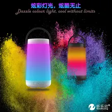 Красочный портативный Bluetooth динамик лампа поддержка AUX FM радио TF карта USB мощный беспроводной 5 Вт динамик с микрофоном для телефона