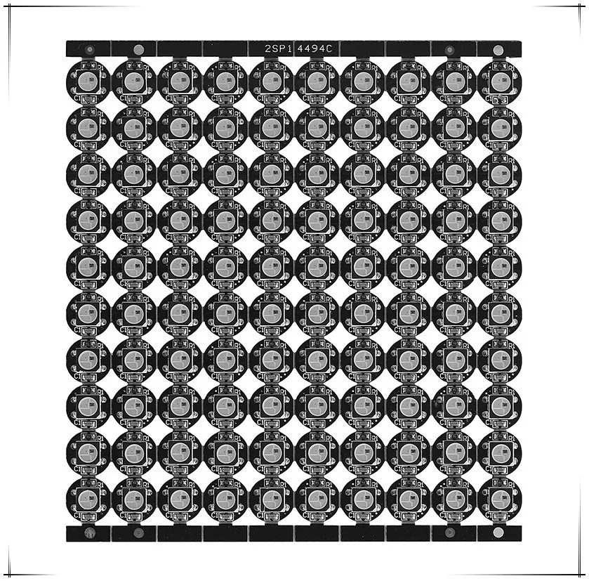 100 шт. WS2812B светодиодный чип с радиатором доска черный/белый PCB(10 мм* 3 мм) DC5V WS2811 IC 5050 SMD RGB светодиодный SK6812 RGBW