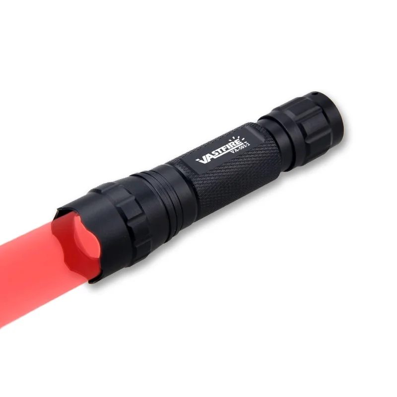 XM-L T6 красный светодиодный тактический фонарь 18650 батарея 1 Режим 550 люмен зумируемый алюминиевый фонарь для охоты высокого качества