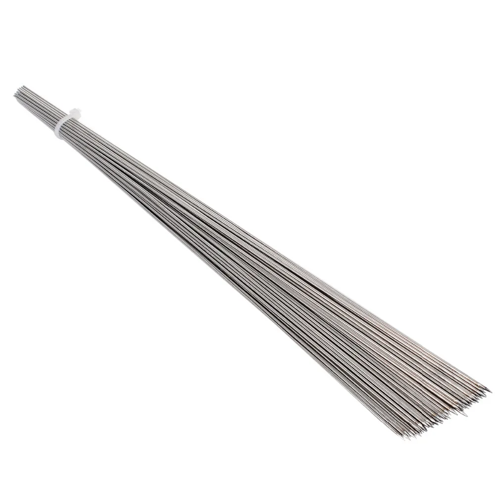 

Mayitr 50pcs Stainless Steel Barbecue Sticks Skewer BBQ Meat Kebab Needle 35cm For Kitchen For Outdoor Camping Picnic Tools