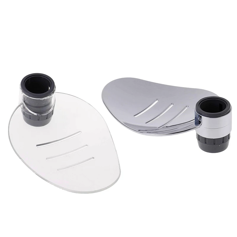 

Soap Dish Holder Adjustable Shower Rod Slide Bathroom Gadget Soap Pallet Shower Rod Slide Bar Shower Rail Soap Dish Box