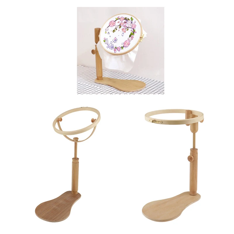 

Embroidery Hoop Adjustable 360 Degree Rotation Stand Cross Stitch Hoop Desktop Frame Cross Stitch Embroidery Frame For Women Mom
