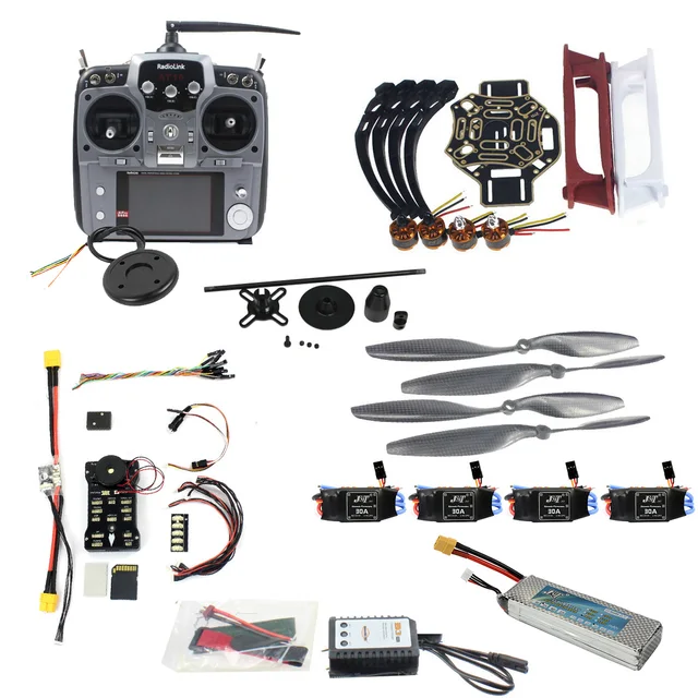 $335.79  DIY FPV Drone Quadcopter 4-axle Aircraft Kit 450 Frame PXI PX4 Flight Control 920KV Motor GPS AT10 