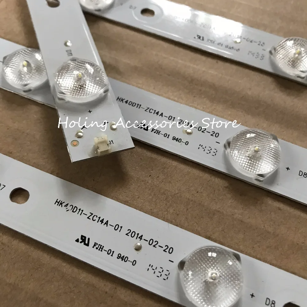 

808mm LED backlight strip 11 lamp for 40"TV LCD 40CE5100 40CE1130 HK40D11-ZC14A-01 671-400E1-21401 3BL-T8104102-003B V400HJ6-PE1