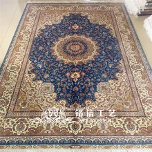 5,5 'x8' персидский дизайн ручной работы шелковый ковер гостиная шелковый ковер