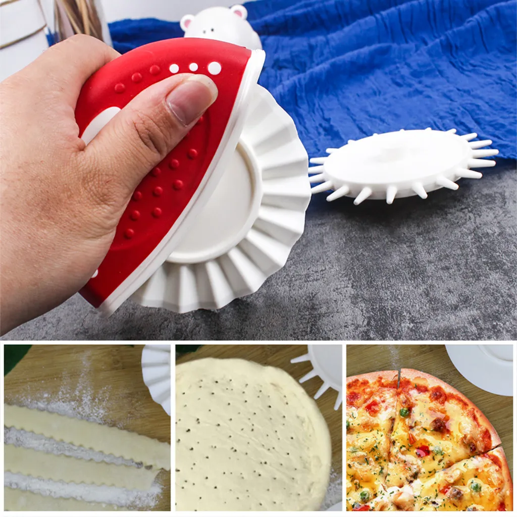 Set Bakeware Decoration Dough Tool Pizza Cutter Knife Rolling Embossing Fluted Pie Shovel Pizza Wheel Gadget Kitchen Accessories