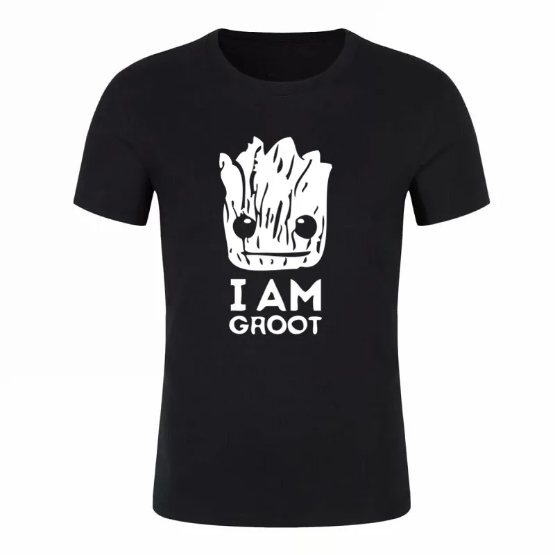 

Summer youth new funny t shirts Galaxy Guard men t shirt Groot Print casual t shirt men Fashion cotton short sleeve t-shirt