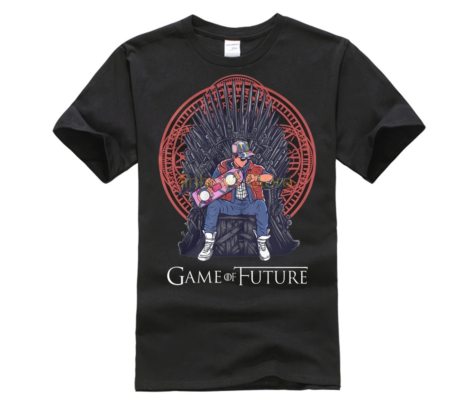 

Game Of Thrones Future T Shirt Back To The Future Iron Throne Stark Jon Snow GOT