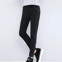 Women Pants 2019 Spring autumn Pencil Pants Slim Casual Female cotton trousers black 7xl plus size women fashion Ankle-Length Women Pants 2019 Spring autumn Pencil Pants Slim Casual Female cotton trousers black 7xl plus size women fashion Ankle-Length