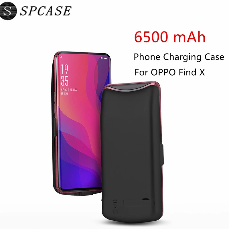 SPCASE 6500 mAh Backup Battery Charger Case For OPPO Find X Portable External Power Bank Back Charging Stand Cover | Мобильные