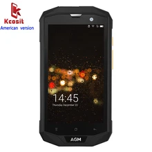 Original AGM A8 American version IP68 Rugged Tough Waterproof Phone Android 7.0 3GB RAM Qualcomm MSM8916 Quad Core 13.0MP