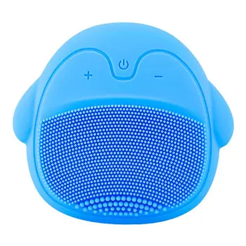 

Mini Electric Face Cleansing Brush USB Rechargeable Silicone Facial Cleanser Deep Pore Cleaning Water-Resistant Vibrating Massag
