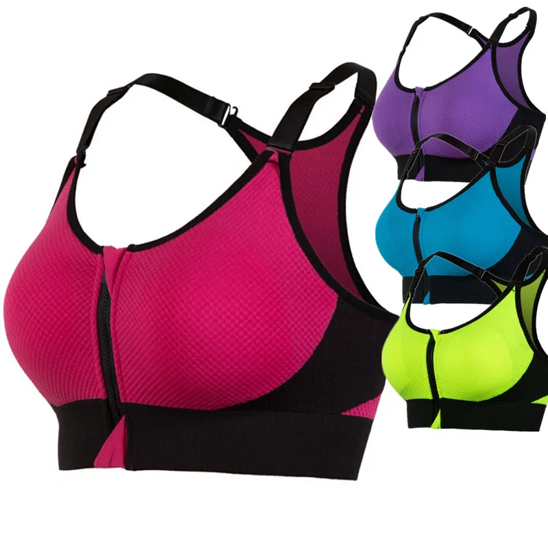 5010 Women Running Gym Fitness Yoga Underwear Push Up Bras Shockproof
