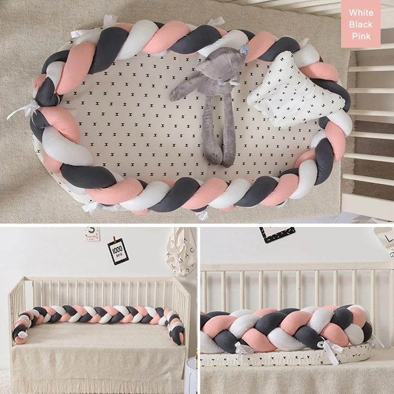 Baby Nest Bed Baby Bumper Detachable Washable Portable Baby Bed Multi Functional Travel Crib Newbor