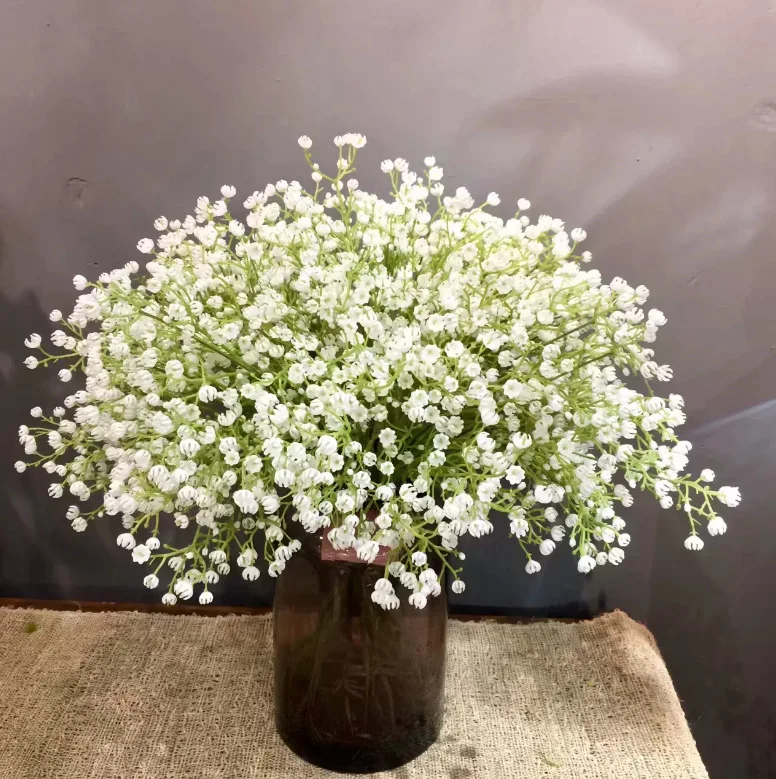 

Klonca Pure Natural Plastic 1pc/lot Artificial Flower Fake Flower Gypsophila Bridal Bouquet Wedding Flower