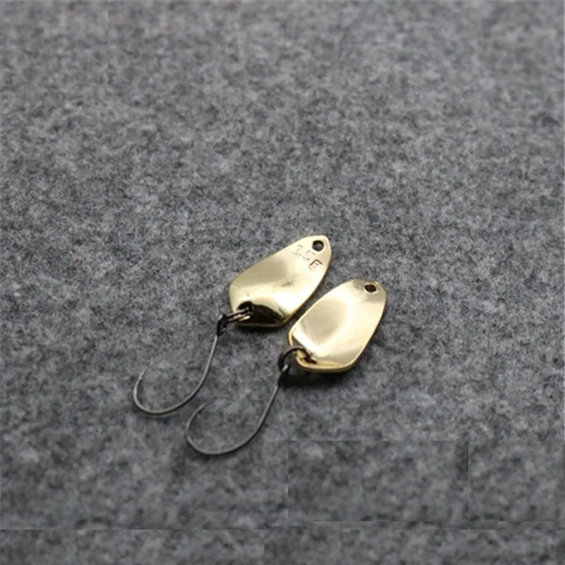 1.5g Metal Spinner Spoon Fishing Lure Hard Bait Sequin Noise Paillette Hard Bait Treble Hook Pesca Fishing Tackle