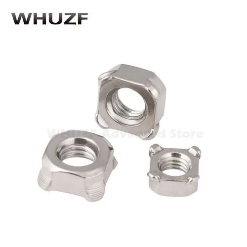 M4 M5 M6 M8 M10 304 Stainless Steel Square Spot Nut Weld Nuts 