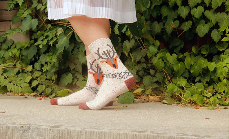 Плотная шерсть хлопок мультфильм забавное носки с животными чулочно-носочные изделия новые женские арт кошка Носки носки хараюку японский