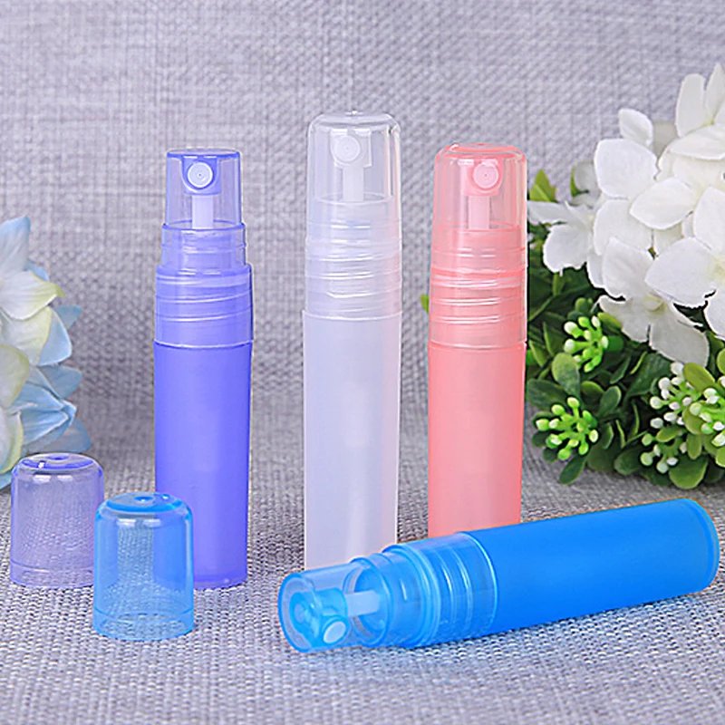 

5pcs 5ml Portable Empty Plastic Frosted Pump Spray Perfume Pen Bottles Refillable Atomizer Travel Vials Mist Sprayer Containers