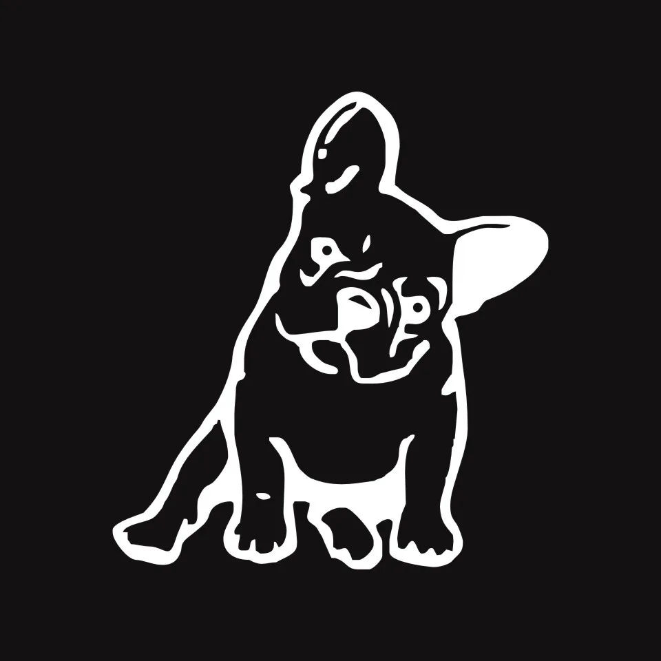 Cunymagos FRENCH BULLDOG Dog Vinyl Decal Window Decoration Lovely Animal Car Sticker Car Body Fashon Sticker Funny Car Styling 11.512 (6)