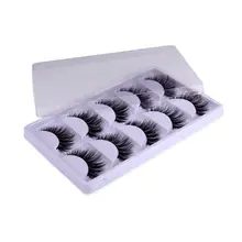 5 pairs Real Mink Eyelashes 3D Natural False Eyelashes 3d Mink Lashes Soft Eyelash Extension Makeup Kit