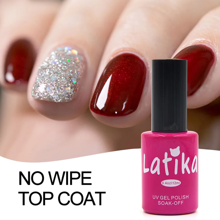 12ml No Cleaning Top And Rubber Base Coat Enamel UV Gel Nail Polish Top Reinforcement Primer Gel 