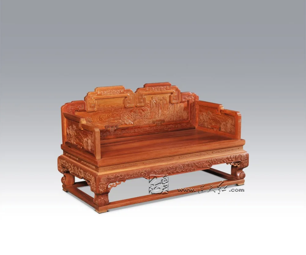 2 Seats Double Chair Chinese Royal Rosewood Furniture Living Room Studio Couch Solid Wood Antique Chaise Lounge Carving Sofa Bed 2 Seats Double Chair Chinese Royal Rosewood Furniture Living Room Studio Couch Solid Wood Antique Chaise Lounge Carving Sofa Bed