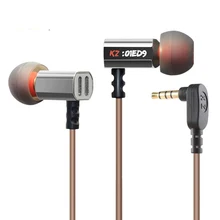 Новые наушники KZ ED9 3,5 мм наушники-вкладыши Hifi спортивные наушники шумоподавление Игровые наушники с микрофоном для мобильного телефона Xiaomi