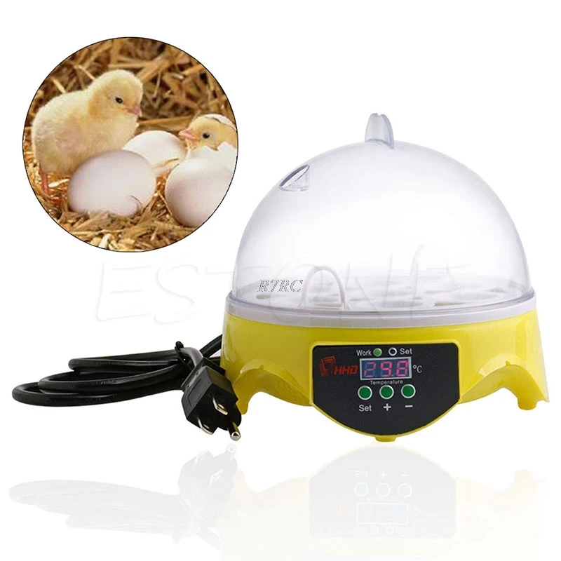 Automatic Clear Digital Chicken Duck Bird 7 Egg Incubator Hatcher Househould Automatic Clear Digital Chicken Duck Bird 7 Egg Incubator Hatcher Househould